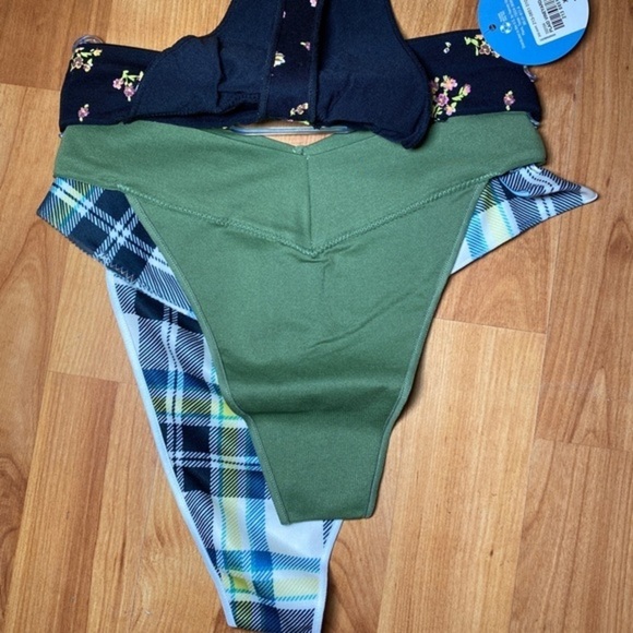 Arizona Body 3Pack thong seamless floral/plaid size XXL - Picture 2 of 3